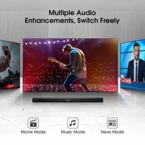 HISENSE HS218 2.1CH SOUND BAR WITH WIRELESS SUBWOOFER, 200W, POWERED BY DOLBY AUDIO , ROKU TV READY, BLUETOOTH, HDMI ARC/OPTICAL/AUX/USB, 3 EQ MODES-1 YEAR WARRANTY