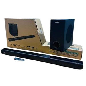 HISENSE HS218 2.1CH SOUND BAR WITH WIRELESS SUBWOOFER, 200W, POWERED BY DOLBY AUDIO , ROKU TV READY, BLUETOOTH, HDMI ARC/OPTICAL/AUX/USB, 3 EQ MODES-1 YEAR WARRANTY
