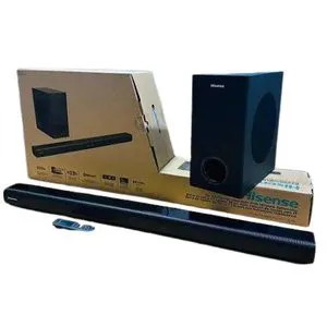 HISENSE HS218 2.1CH SOUND BAR WITH WIRELESS SUBWOOFER, 200W, POWERED BY DOLBY AUDIO , ROKU TV READY, BLUETOOTH, HDMI ARC/OPTICAL/AUX/USB, 3 EQ MODES-1 YEAR WARRANTY