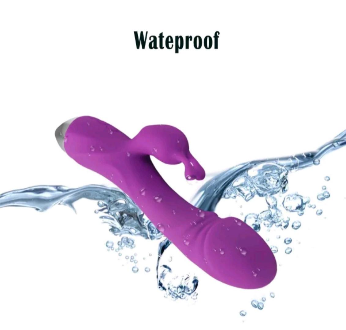 Realistic Dildo Rabbit Veined G Spot Vibrator Rechargeable Waterproof Powerful Vibrating Clit Stimulator Handhold Dual Motors Massager Adult Sex Toy for Ladies Women Couple