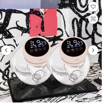 Double Hands Free Portable Breast Milk Extractor Machine Electric Wearable Breast Pump .