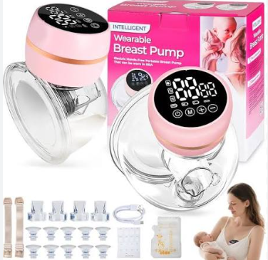 Wearable Double Electric for Hands-Free Automatic Massage Painless Milk Expression BPA Free Rechargeable for Nursing Mothers