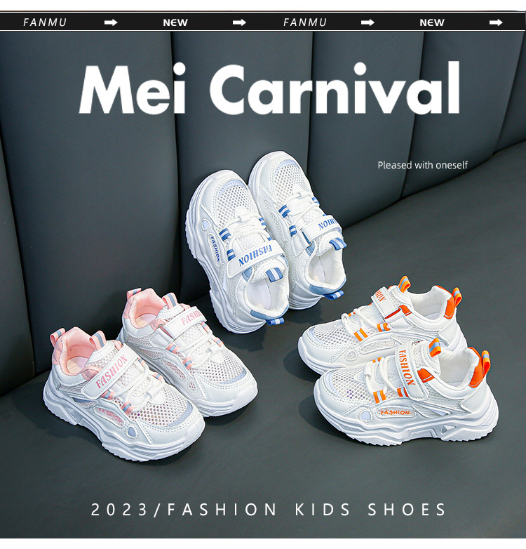 Summer New Kids Sneakers Breathable Mesh Shoes Soft Sole Running Shoes For Boys Girls