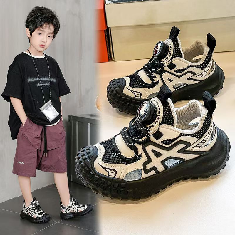 New children's sports shoes, boys' shoes, new boys' children's lightweight mesh breathable tire daddy shoes