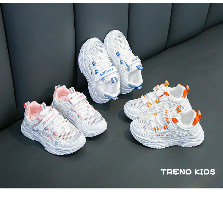Summer New Kids Sneakers Breathable Mesh Shoes Soft Sole Running Shoes For Boys Girls