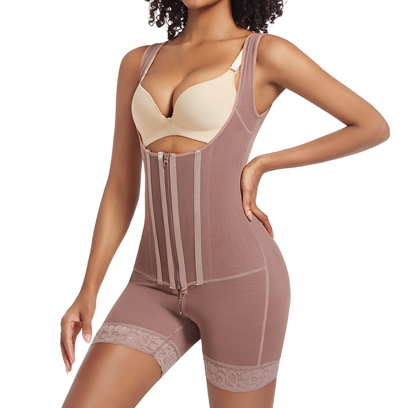 One-piece corset waist, abdomen and buttocks, tight corset, female corset body pressure.