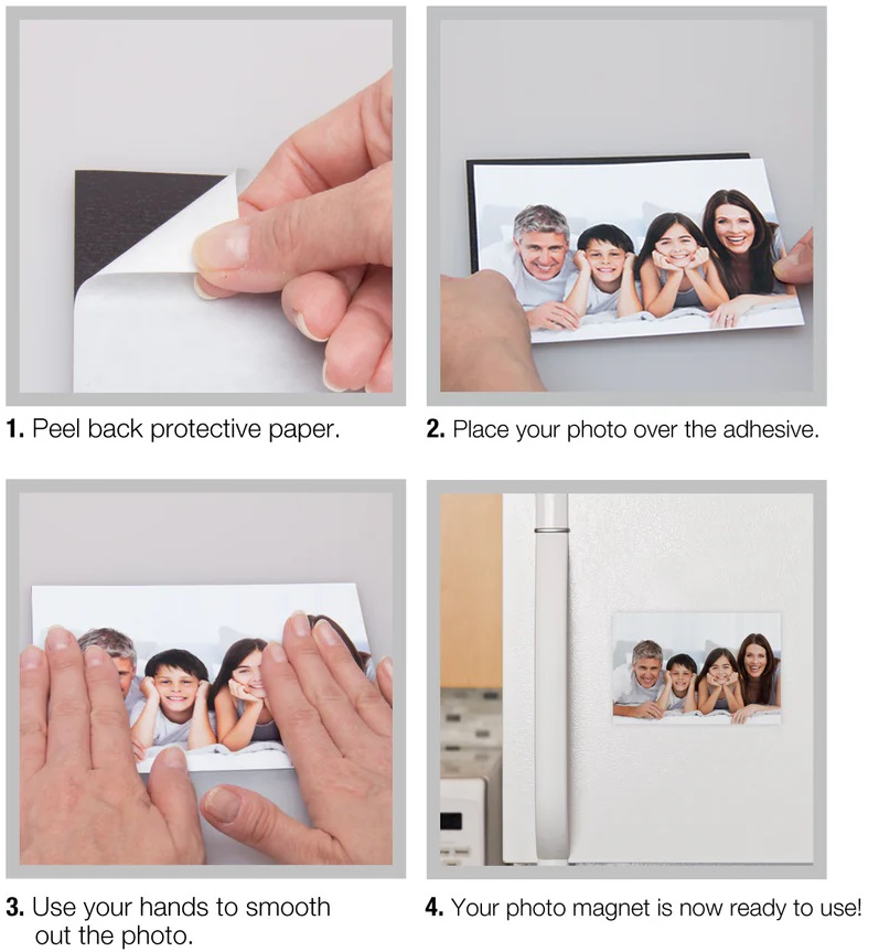 10 Pcs Magnetic Sheets with Adhesive for Making Fridge Magnets