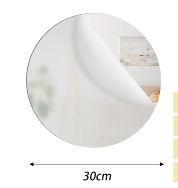 Modern Home Décor Mirror Peel and Stick Mirror . Unbreakable  Wall Flexible Mirror peel and stick mirror – Shatterproof Decorative Mirror for Home & Gym Use