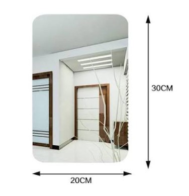 Modern Home Décor Mirror Peel and Stick Mirror . Unbreakable  Wall Flexible Mirror peel and stick mirror – Shatterproof Decorative Mirror for Home & Gym Use