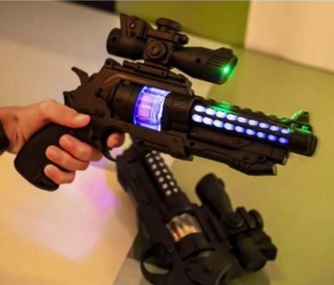 Kids Toy Blaster Gun with Light & Sound – 27cm Electronic Shooting Game Toy for Boys & Girls