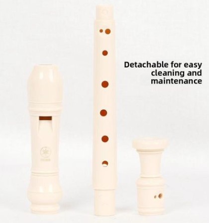 8-Hole Recorder Flute with Cleaning Rod – Beginner Musical Instrument for Kids & Students 8 holes CBC Flute Recorder children Kinanda Musical Flute