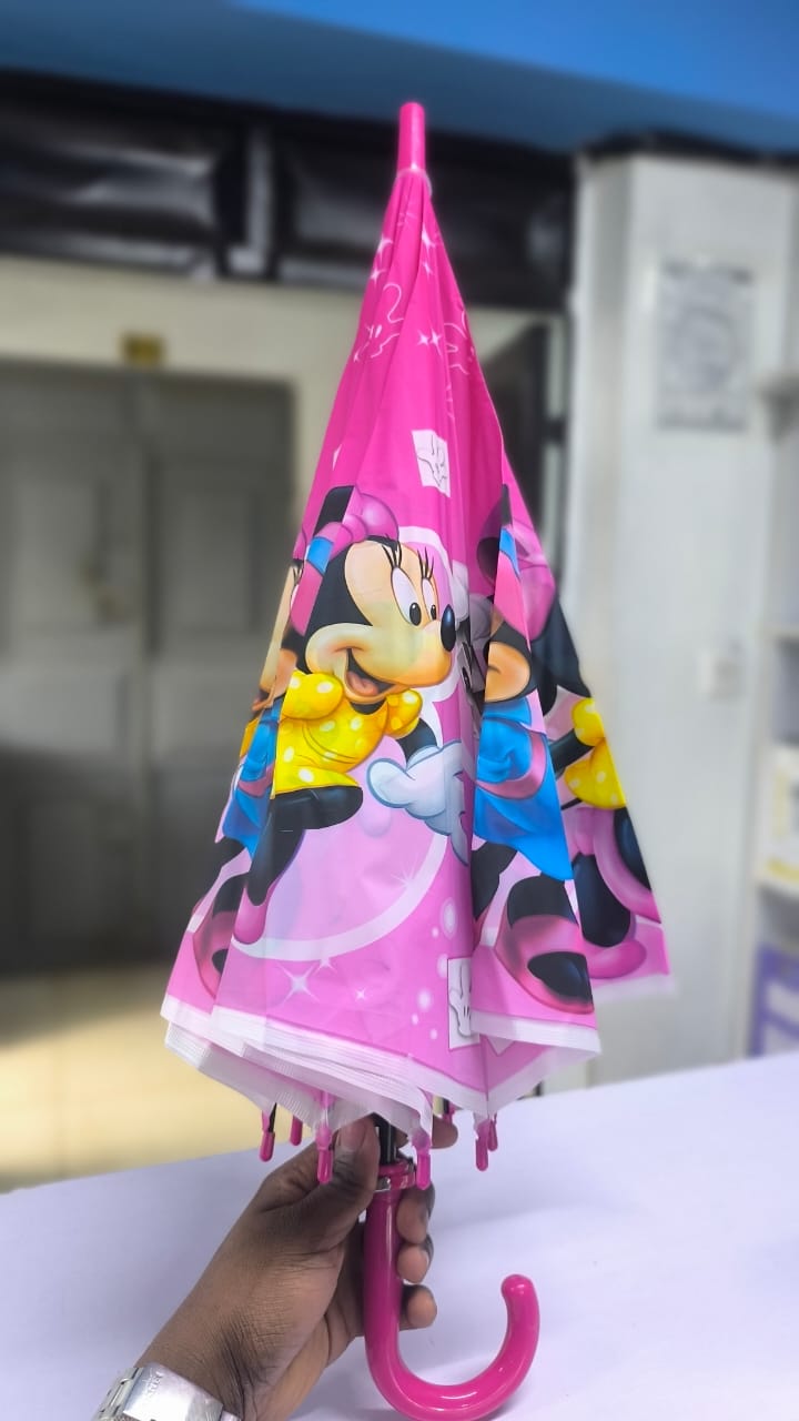 Cartoon Themed Kids Umbrella Restocked Strong Lightweight Rain Umbrella