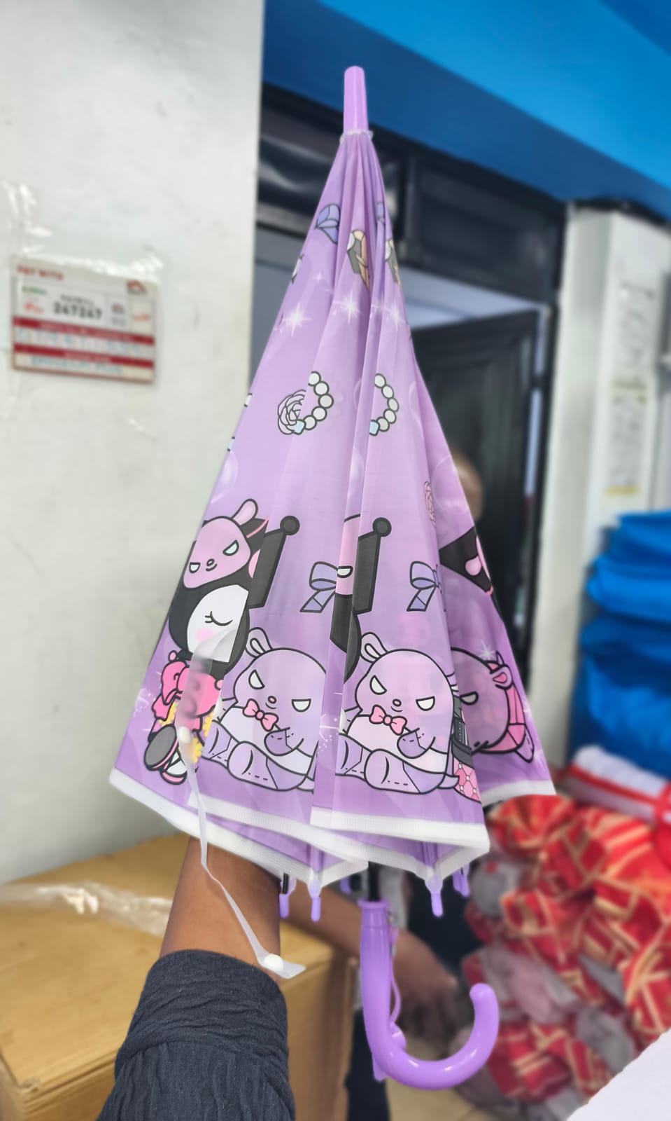 Cartoon Themed Kids Umbrella Restocked Strong Lightweight Rain Umbrella