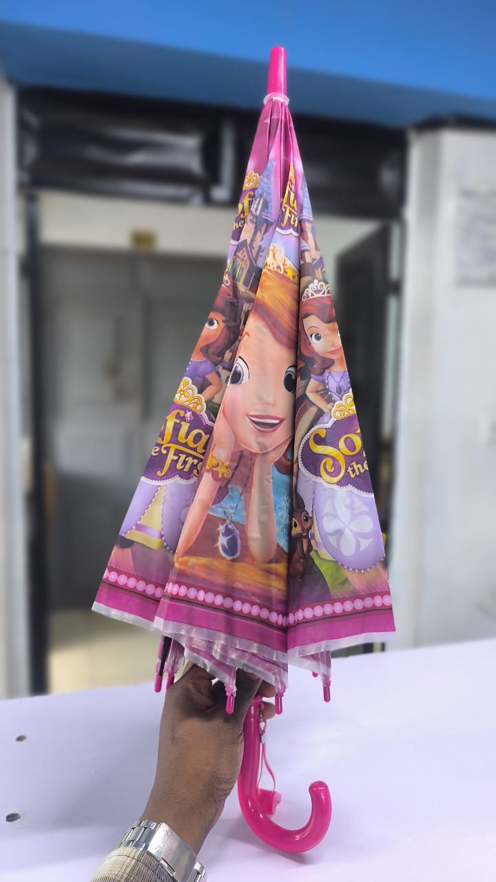 Cartoon Themed Kids Umbrella Restocked Strong Lightweight Rain Umbrella