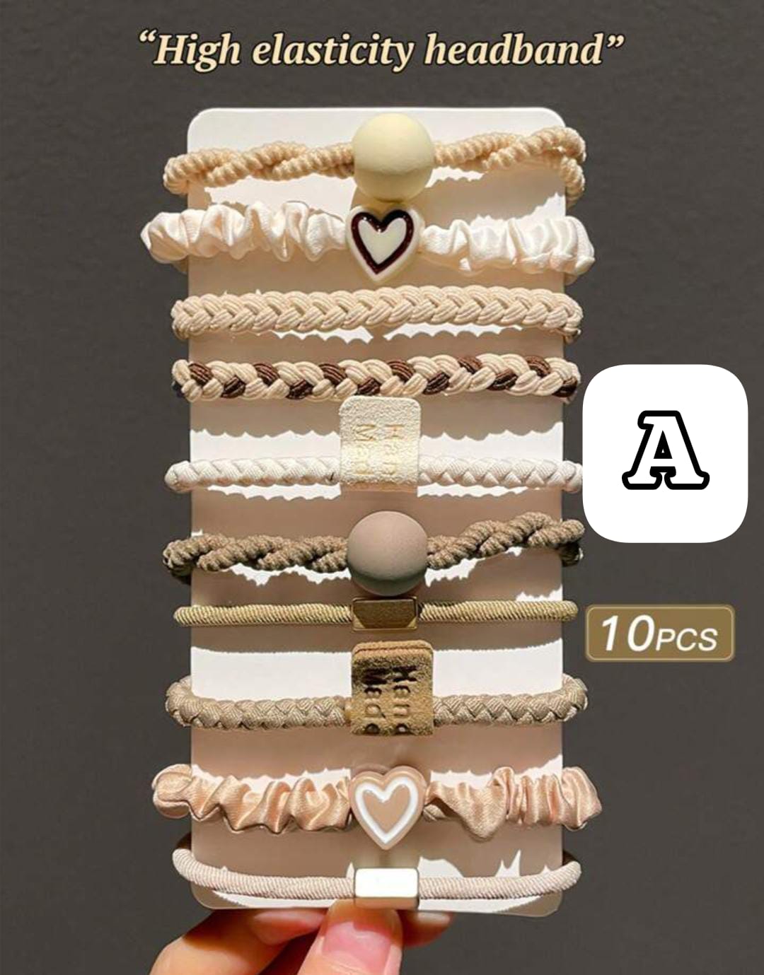 10pcs Heart Decor Hair Tie Casual Valentine's Day Valentines Ponytail Holders Hair Elastics Hair Rubber Bands Scrunchies Hair Rope Elastic Hair Tie, Hair Bobbles Hair Accessories Head Accessories