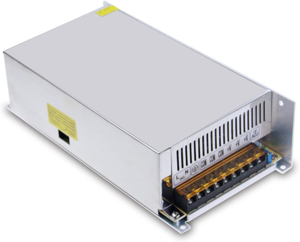 12V 40A Switching Power Supply Unit – AC to DC Regulated Transformer Adapter for LED Displays, CCTV & Industrial Systems
