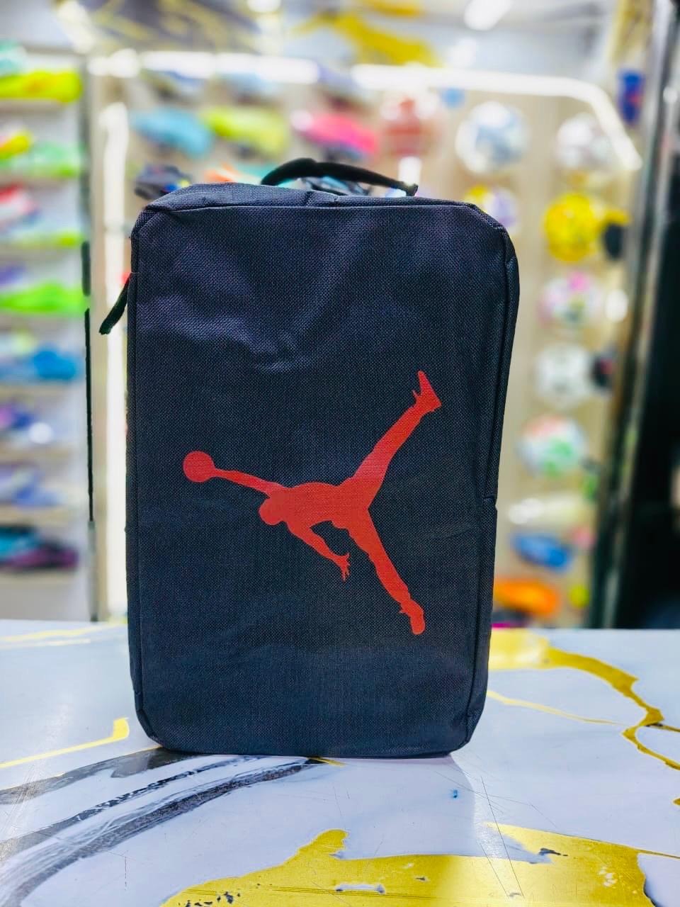 🔥 Nike Jordan Foot ball bag, Soccer bag Basketball bag,  Jordan Sneaker Shoe Bag | Premium Basketball Shoe Travel Bag | Portable Sneaker Storage Case | Durable Zip Shoe Organizer | Sports Gym Carry B