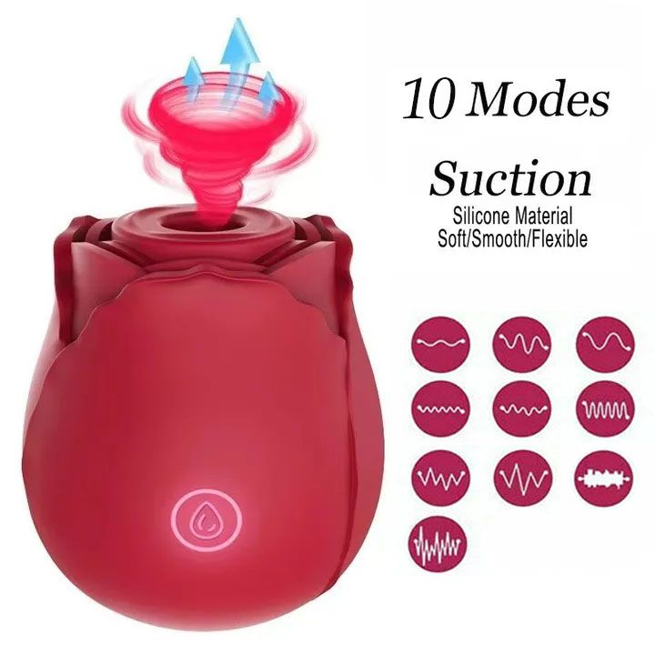 New Origi Upgraded Masturbator woman Masturbator 4 women's Rose Sex Toy Clit Sucker Nipple G-Spot Clitoris Sucking Vibrator Massager Dildo Rechargeable Adult Foreplay Female Sex Toy Adult Toys & Games