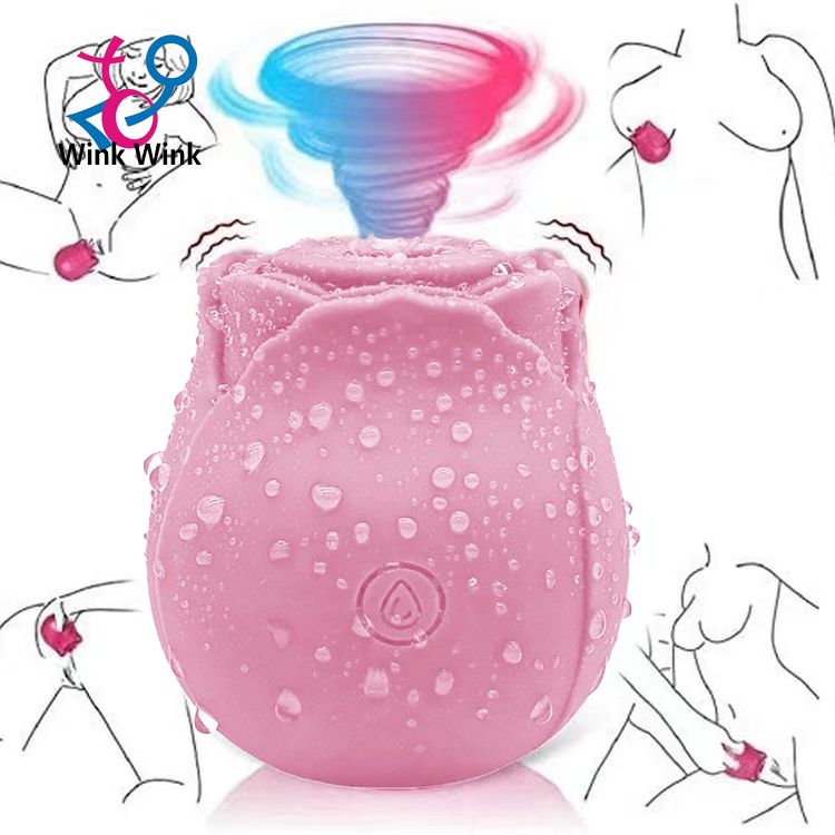 New Origi Upgraded Masturbator woman Masturbator 4 women's Rose Sex Toy Clit Sucker Nipple G-Spot Clitoris Sucking Vibrator Massager Dildo Rechargeable Adult Foreplay Female Sex Toy Adult Toys & Games