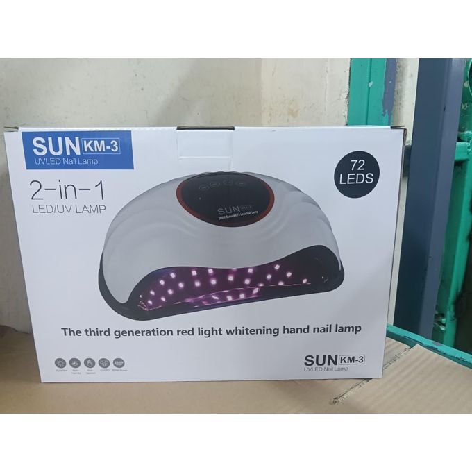 2 IN 1 SUN KM~3 288W Nail Dryers LED UV Light  Nail Lamp Fast Drying Gel Nail Polish Dryer 66LEDS Home Use Ice Lamp With Auto Sensor For Manicure Salon FIT BOTH HANDS AT A GO!! view 3