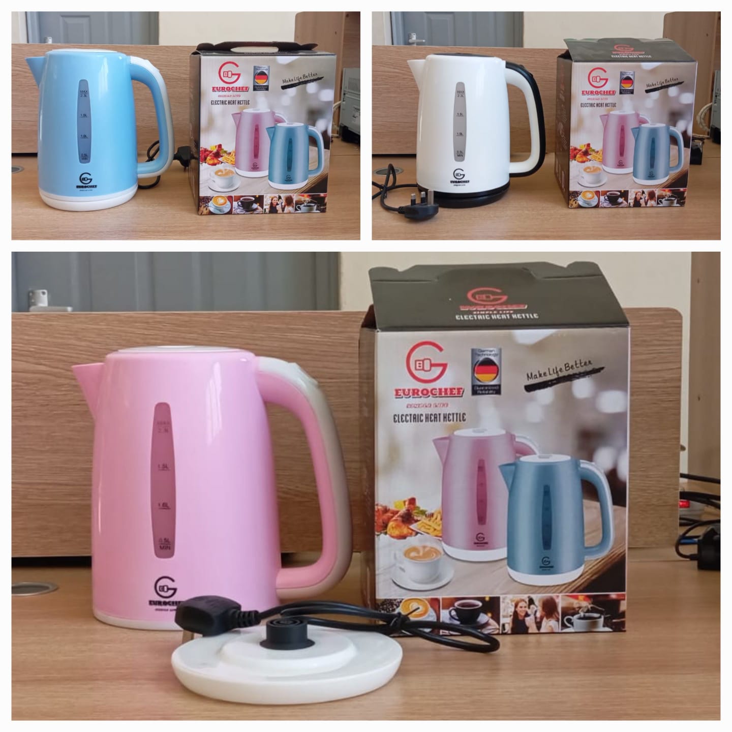 SALE OFFER!! Eurochef Electric Kettle Water Heater & Boiler Jug 2.3l