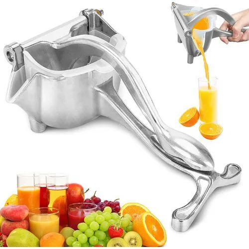Heavy Duty Manual Fruit Press Juicer – Stainless Steel Citrus Squeezer with Lever Arm for Orange, Lemon & Lime – Hand Press Juice Extractor Durable, Easy Clean, Non-Slip Base for Home & Commercial Use