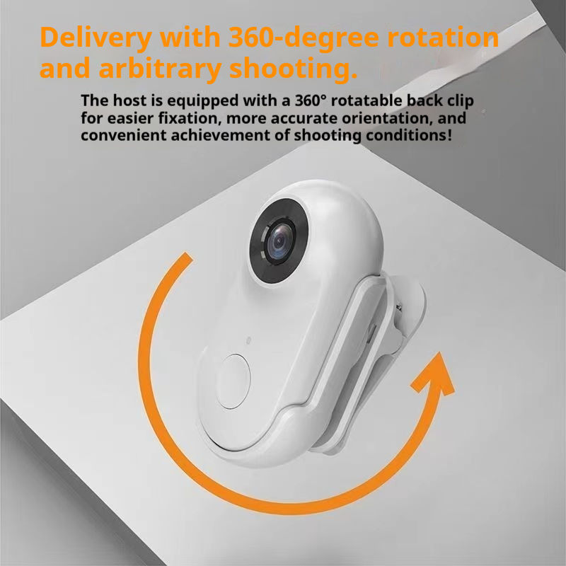 【 Gift of 32GB memory card 】Magnetic Portable Thumb Action Camera, WIFI Version HD Pocket Camcorder, First-Person View Shooting Camera for Home Monitoring Pet Recording Outdoor Vlog