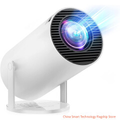 [Built-in Apps & Android 11.0] Mini Projector Portable 20000 Lux Projector 4K Supported 180° Rotation & Auto Keystone, Outdoor Compatible with TV Stick/Windows/iOS/Android/HDMI/USB (1080P)