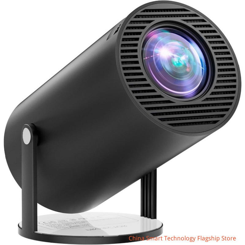 [Built-in Apps & 2026 Upgraded] Mini Projector 4K 1080P Support 20000 Lumens Portable Projector with Android 14, Auto Keystone, WiFi 6, Bluetooth 5.4, Rotatable 180° for Bedroom/Indoor/Outdoor