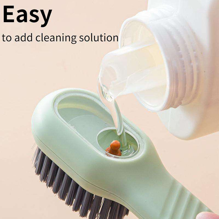 New Washing Soft Clothes Sneaker Cleaning Multifunctional Liquid Shoes Brushes with Dispenser