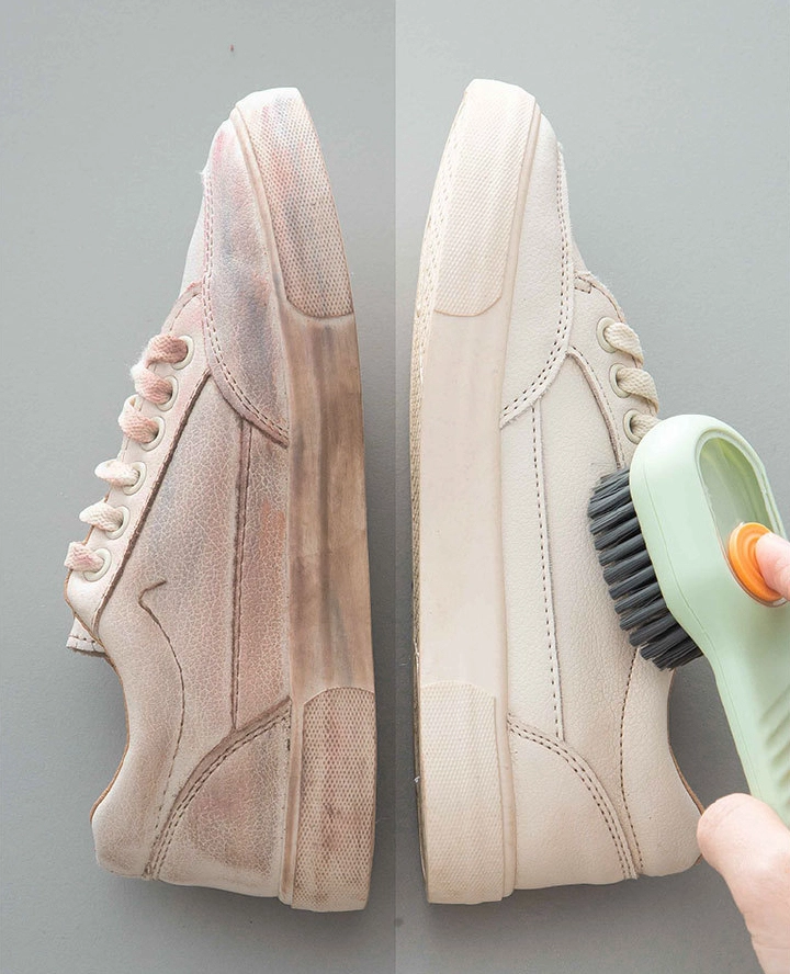 New Washing Soft Clothes Sneaker Cleaning Multifunctional Liquid Shoes Brushes with Dispenser