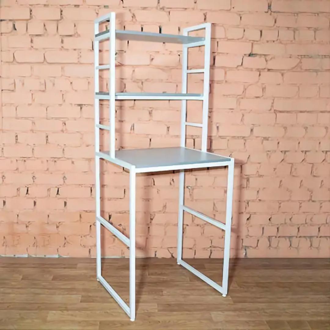 Over Washing Machine Storage Rack - 3-Tier Laundry Room Organizer with Steel Frame & Wood Shelves