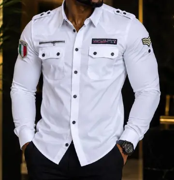 Men’s Slim Fit Shirt, Pilot Shirt Striped , Sexy Mens shirt, Formal Shirt Long Sleeve Elegant Business Office Wear Cotton Button Down Stylish Luxury Casual Wedding Dinner Shirt for Men