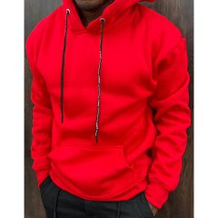 Classic Drawstring Pullover Hoodie for Men - Gents Warm Fleece Hooded Pullover, Casual Streetwear & Weekend Wear, Cold Season Top, Men's Hoodies & Sweatshirts, Men's Fashion Wear