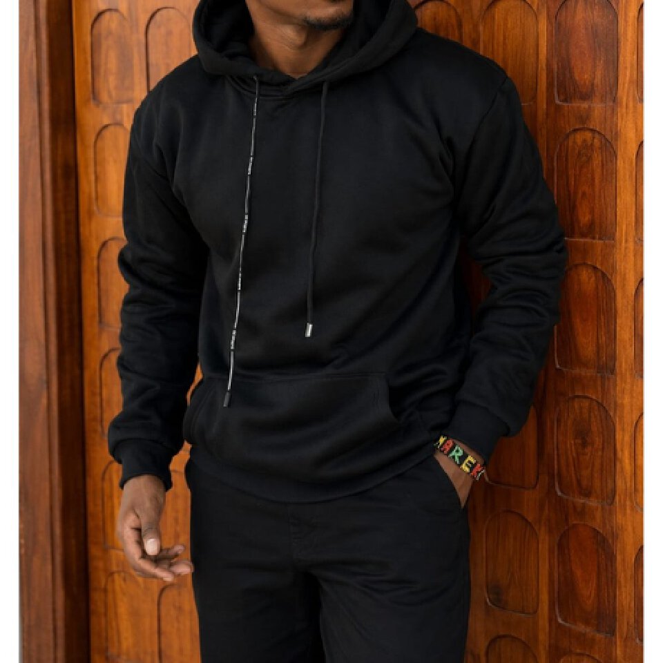 Plain Fleece Pullover Hoodie for Men - Gents Warm Fleece Hooded Pullover, Casual Streetwear & Weekend Wear, Cold Season Top, Men's Hoodies & Sweatshirts, Men's Fashion Wear