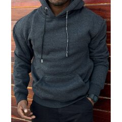 Plain Fleece Drawstring Hoodie for Men - Gents Warm Fleece Hooded Pullover, Casual Streetwear & Weekend Wear, Cold Season Top, Men's Hoodies & Sweatshirts, Men's Fashion Wear