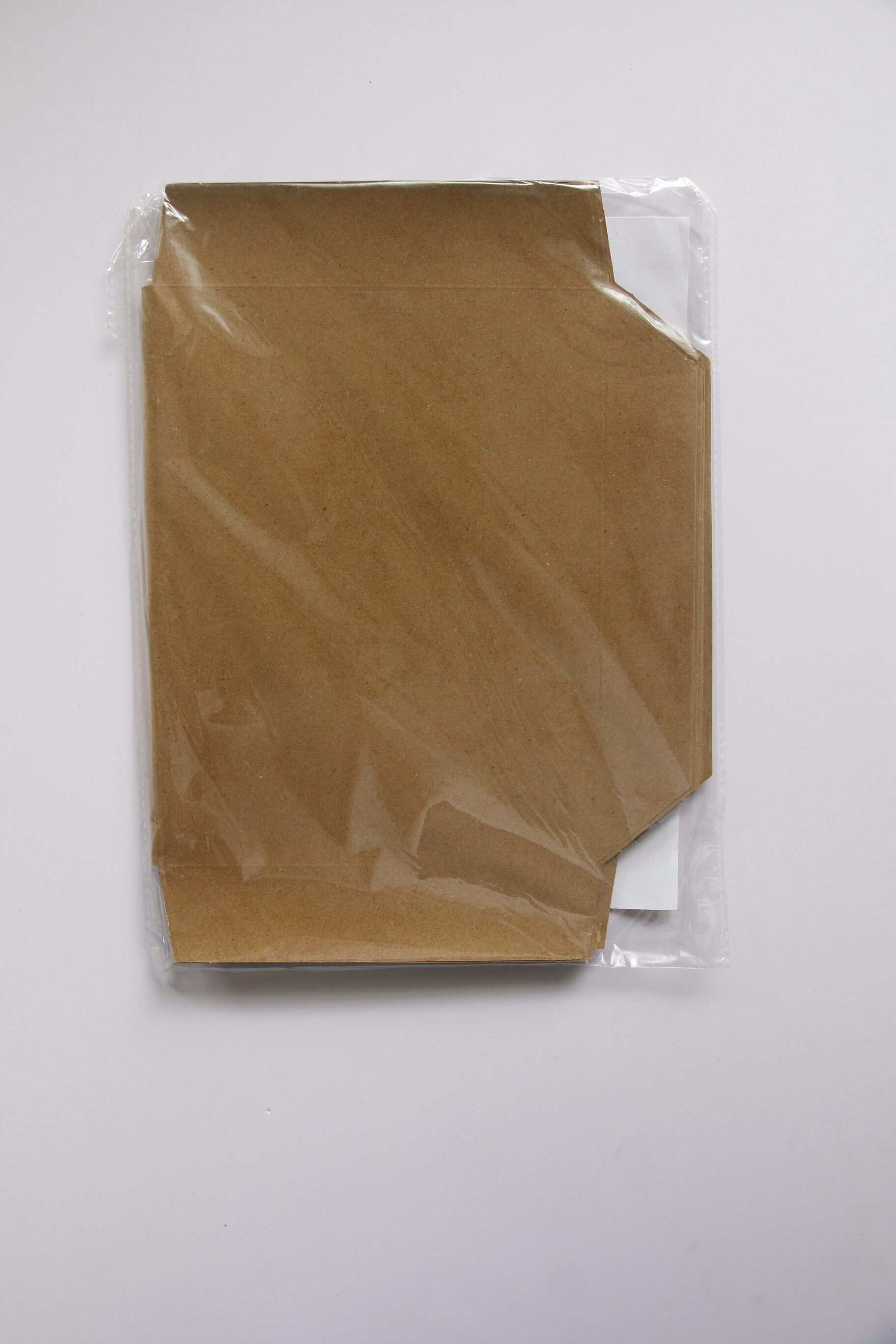 Dunix Brown Laminated Document Book Cover - A4 & A5 Waterproof Covers with Name Label for School & Office