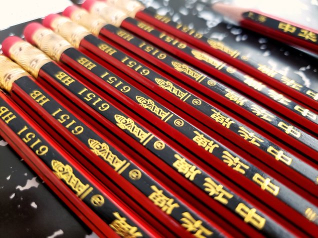 Chung Hwa 6151 HB Wooden Pencils with Eraser – Premium Writing & Drawing Pencils for School, Office & Exam