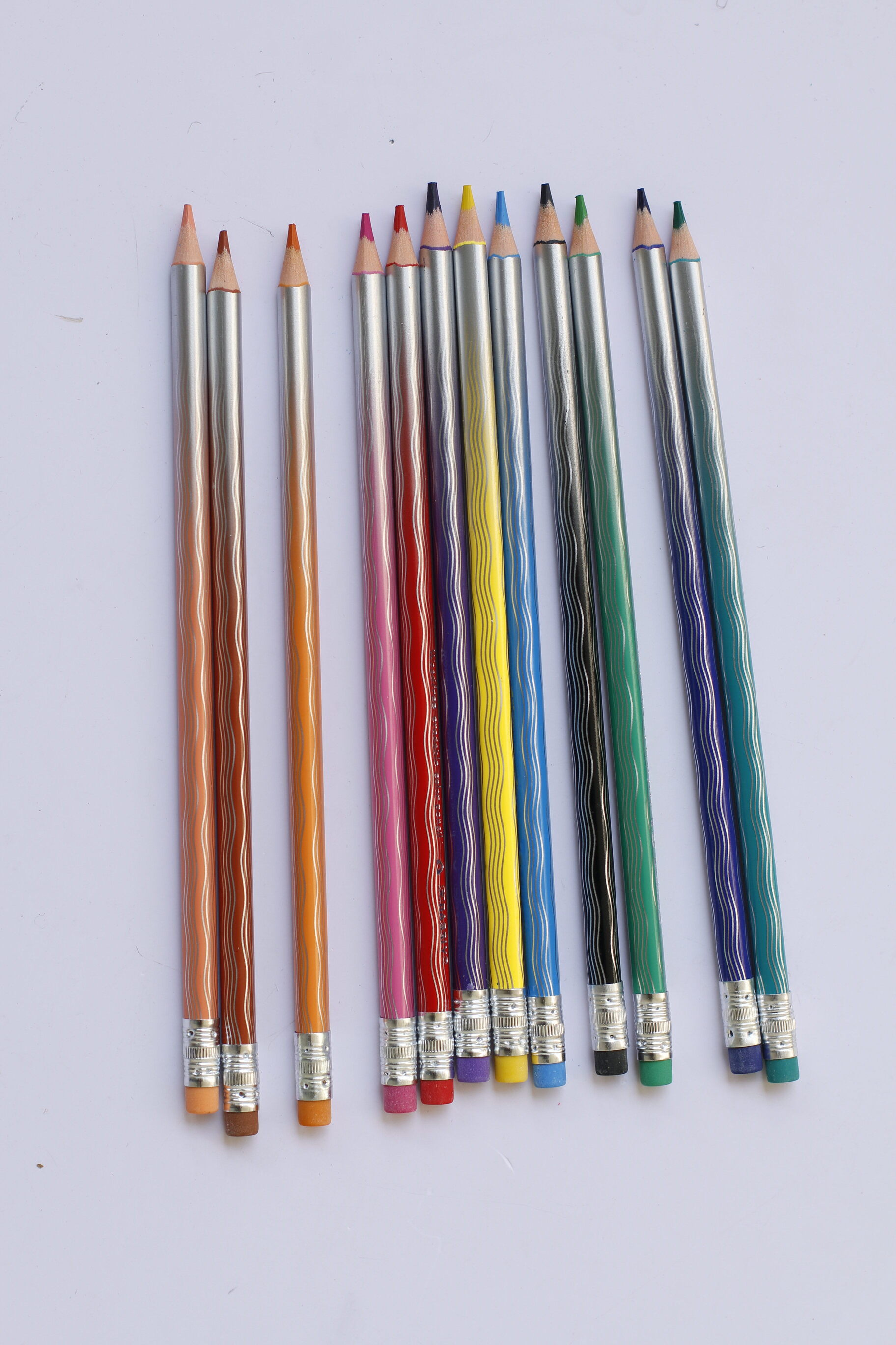 PENSING 12 Colors Erasable Colored Pencils Set - Smooth Drawing & Sketching Art Pencils for Kids & School