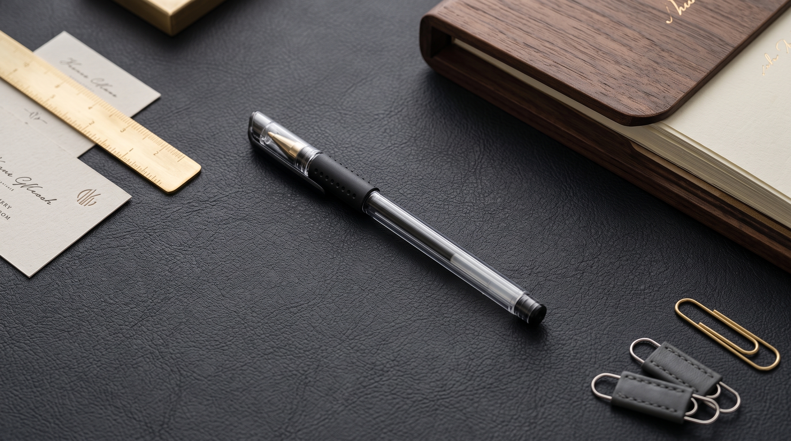 10 Pcs Black Gel Ballpoint Pens - Smooth Writing with Comfort Grip, Reliable & Durable Pens for Office & School