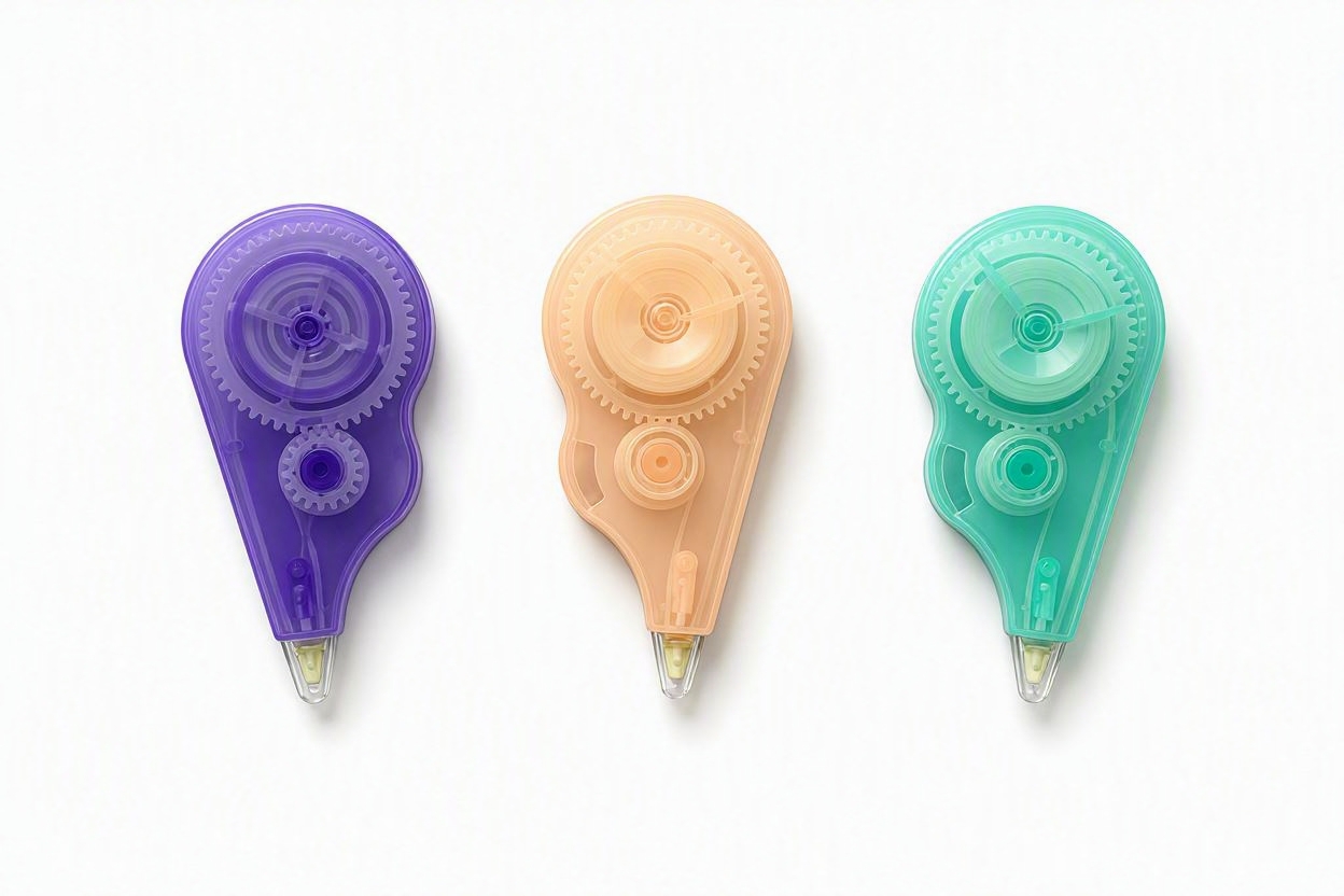 Correction Tape - Clean, Precise & Instant Whiteout Tape Dispenser for School & Office Supplies (Assorted Colors)