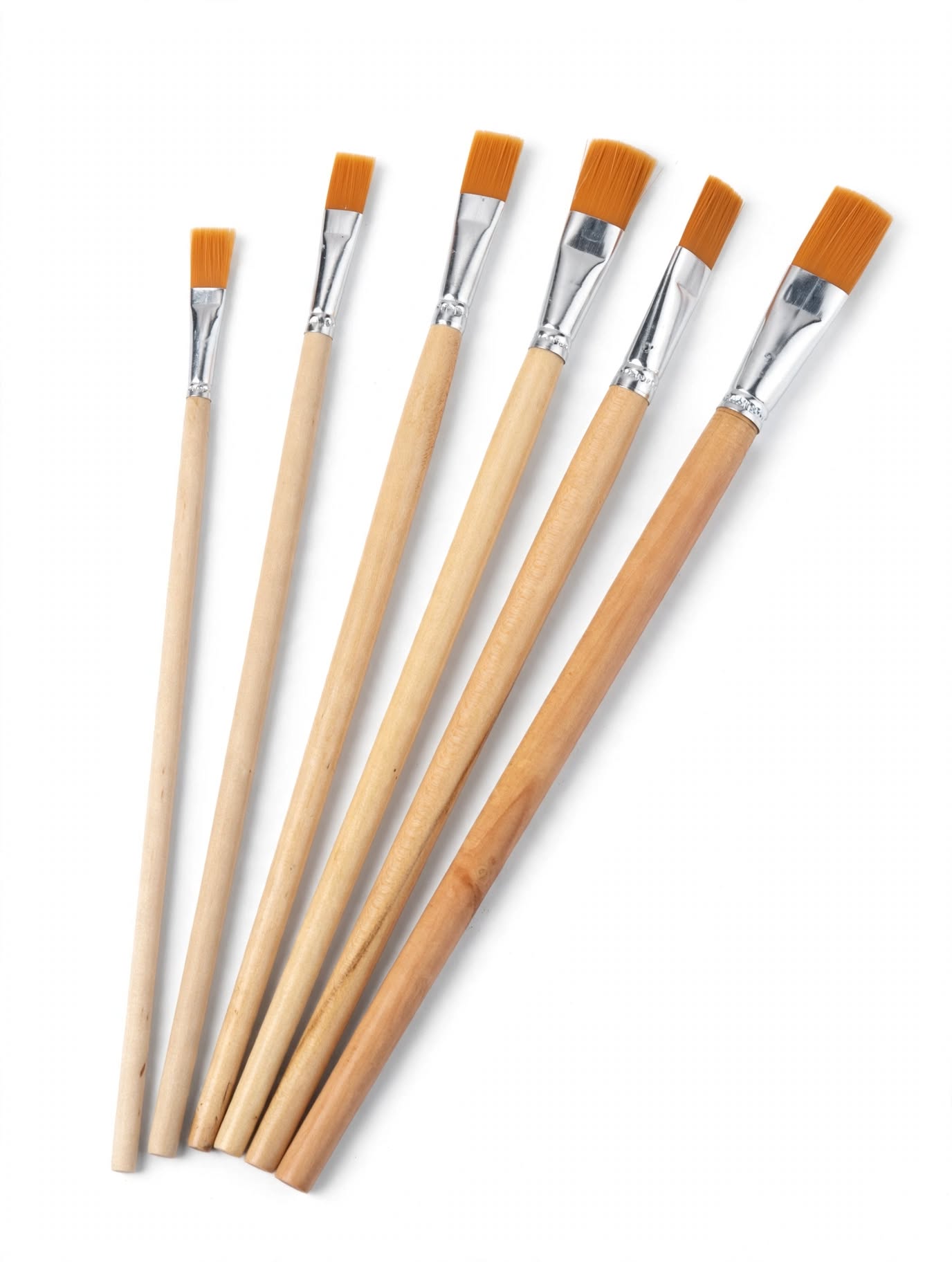 12 Pcs Artist Brush Set - Multi-Shaped Painting Brushes with Aluminum Ferrule for Acrylic, Watercolor & Oil Painting