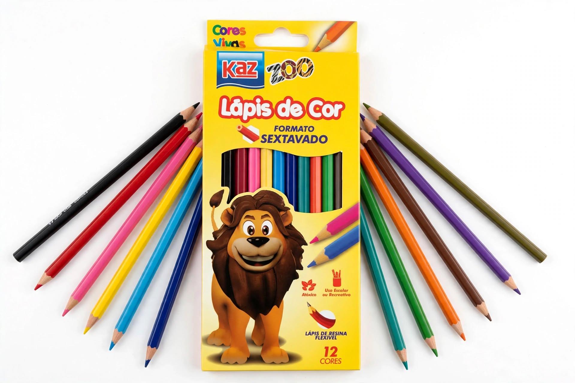 12 Colors Hexagonal Colored Pencils - Strong Lead & Non-Toxic Art Pencils for Kids, School & Drawing