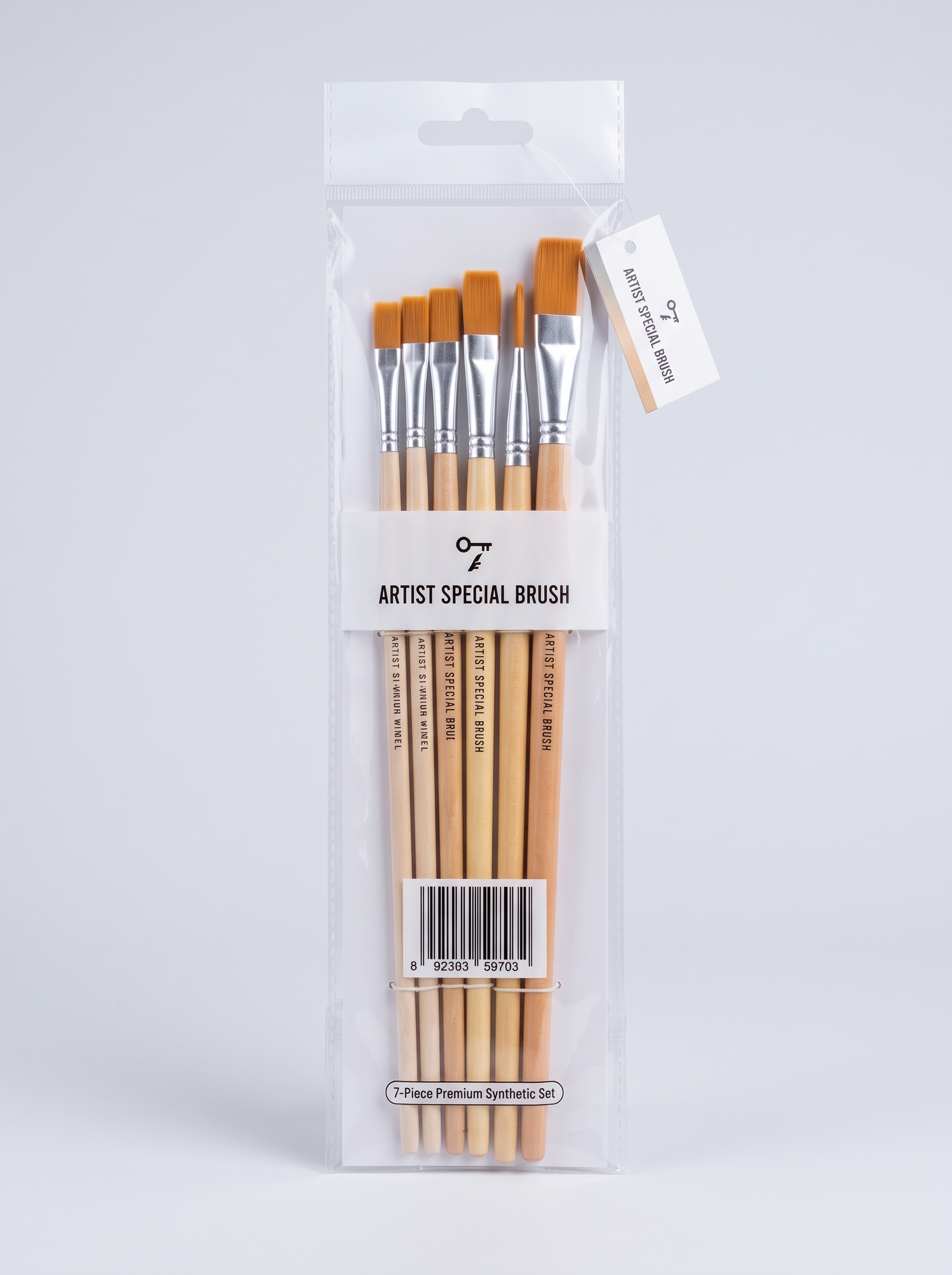 12 Pcs Artist Brush Set - Multi-Shaped Painting Brushes with Aluminum Ferrule for Acrylic, Watercolor & Oil Painting