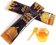 Natural Honey Paste Box of 10 Sachets of 15g Excellent Honey for Men - Honey for Active Men
