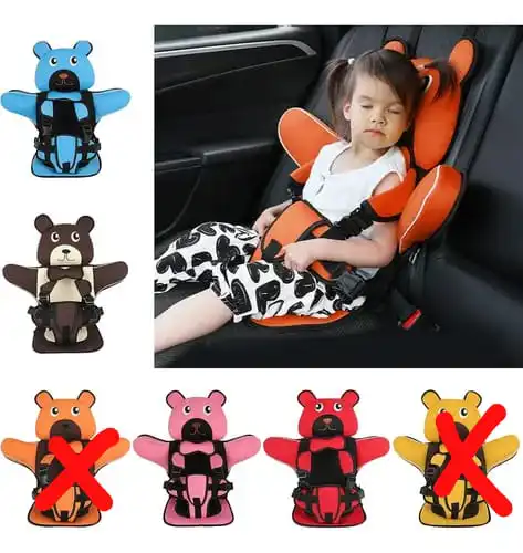 Safe car travel portable BABY seat cushion safety set