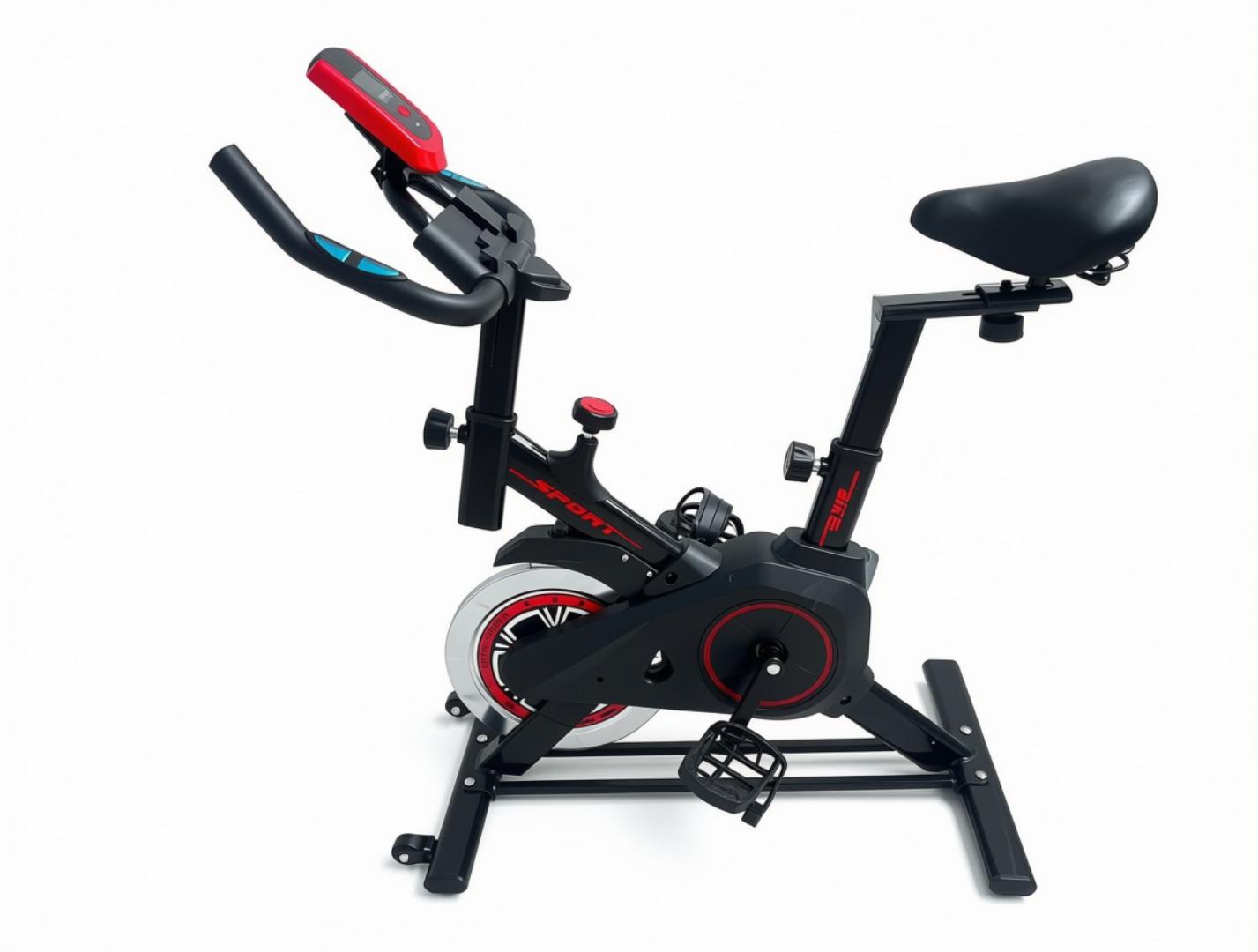 Spinning Bike/Gym Bike, Adjustable Height with Monitor