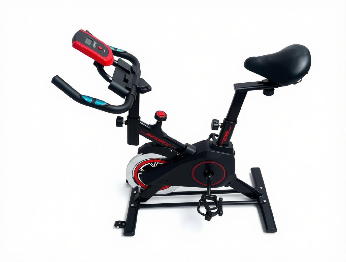 Spinning Bike/Gym Bike, Adjustable Height with Monitor