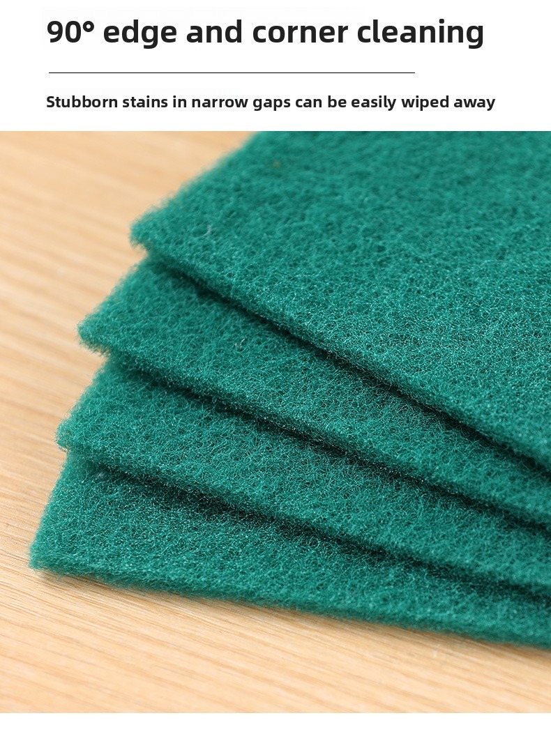 Thickened Silicon Carbide Scrubbing Sponge Abrasive Dishcloth Heavy Duty Kitchen Scourer for Pots Pans Cleaning