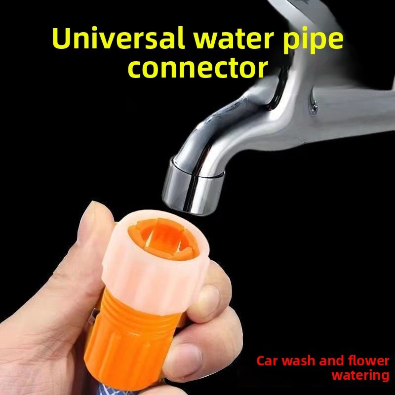 Plastic Water Faucet Quick Connect Adapter Hose to Pipe Fitting for Car Wash Gun Accessories